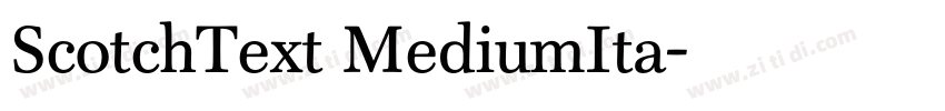 ScotchText MediumIta字体转换